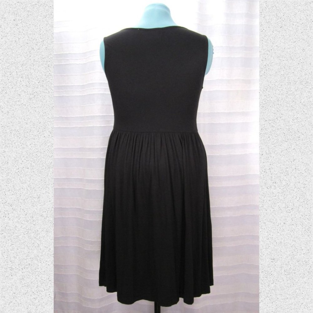 Black Anthropologie Girls From Savoy Elementary Jersey Faux Wrap Dress - XS - Picture 4 of 9